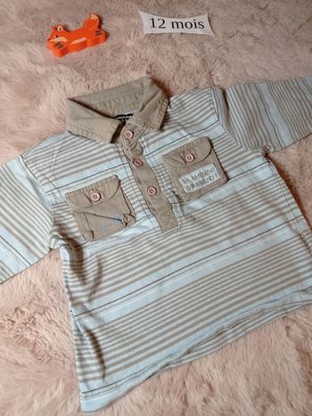 Polo manches longues 12 mois