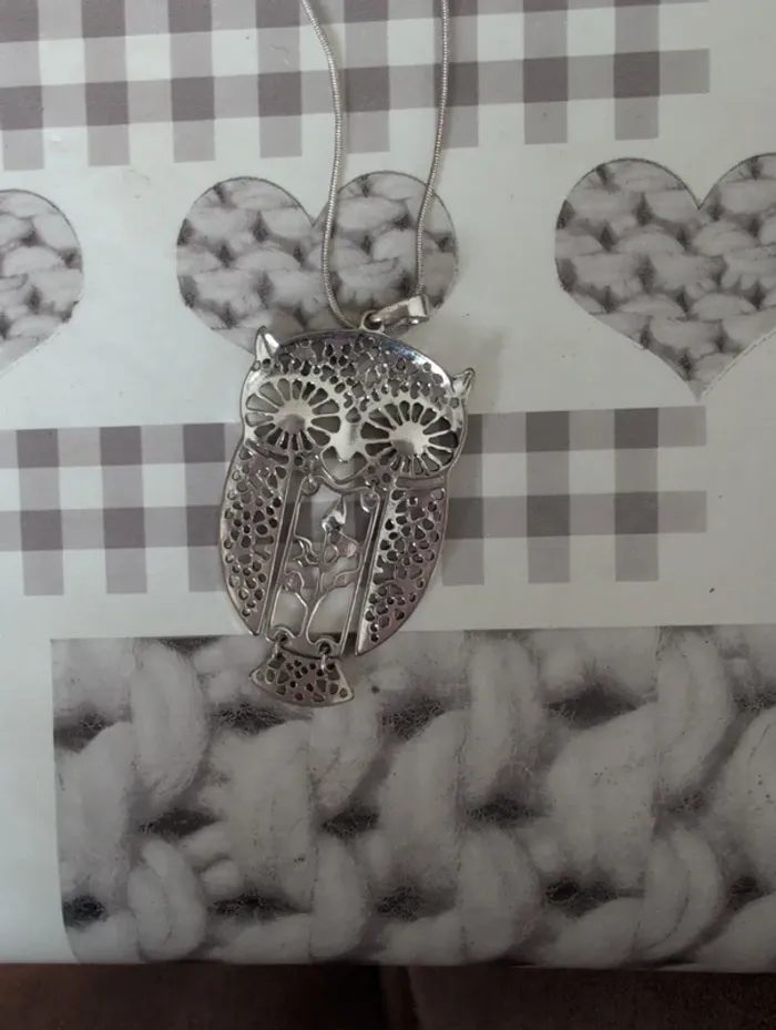 Sautoir hibou - photo numéro 3
