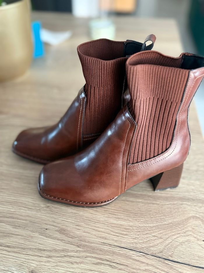 Bottines marrons