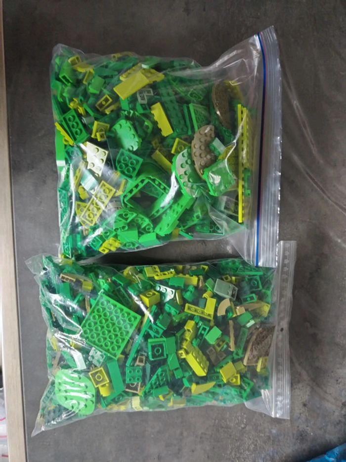 Lego vrac lot 1.7kg divers vert - photo numéro 2