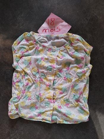 Blouse fleurie 18 mois
