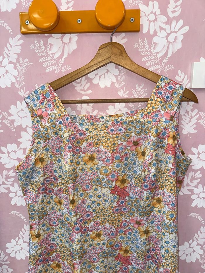 Robe vintage à fleurs 70 - photo numéro 3