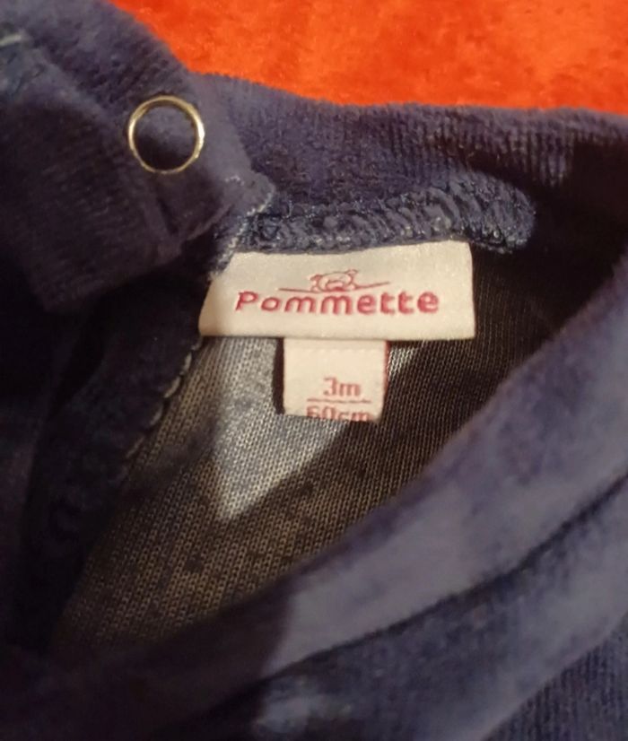 🧸Pyjama de Noël 1 pièce taille 3 mois Pommette - photo numéro 4