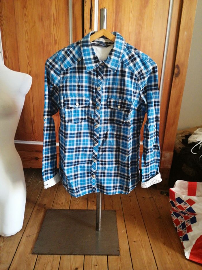 Chemise à carreaux homme