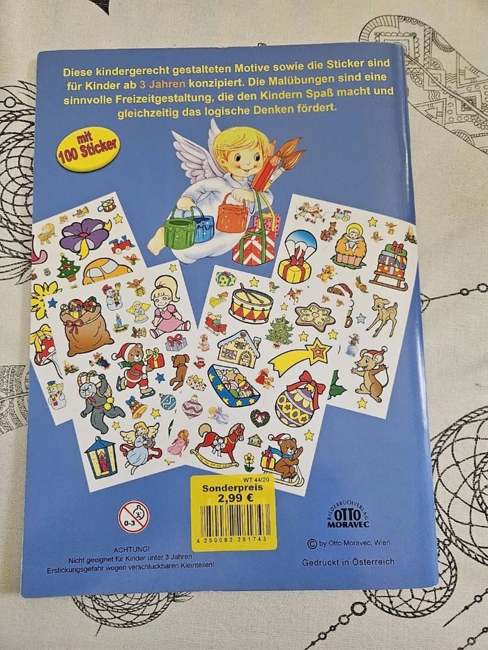 Livre de coloriage + autocollants Noël - photo numéro 2