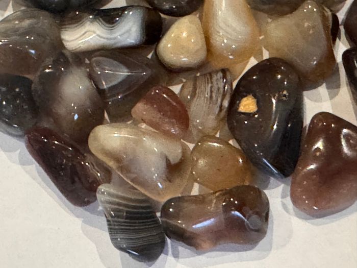Lot de 160 g d’Agates du Botswana – Pierres roulées naturelles – 150 g + 10 g offert - photo numéro 8