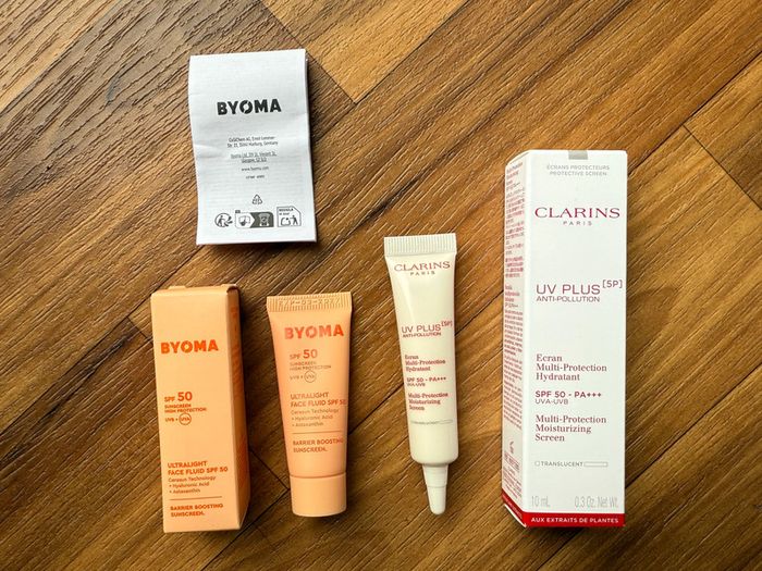 Clarins & byoma spf 50