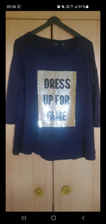 Haut pailleté à sequins