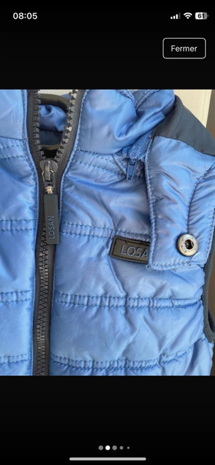 Doudoune sans manches garçon – Losan – 5 ans / 110 cm – Très bon état - photo numéro 3