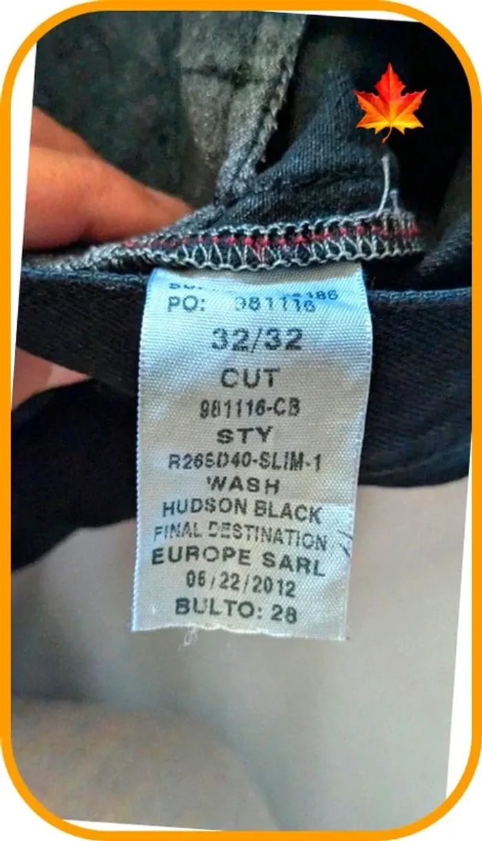 Jolie Jeans noir homme Ralph Lauren 42 - photo numéro 8