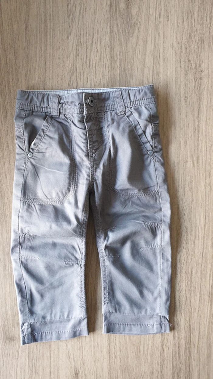 Pantalon gris, doublure intérieure coton, taille 9 mois, Tape-à-l'œil