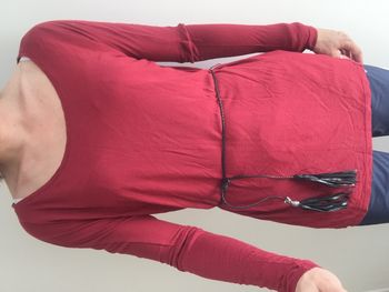 Tunique bordeaux avec ceinture