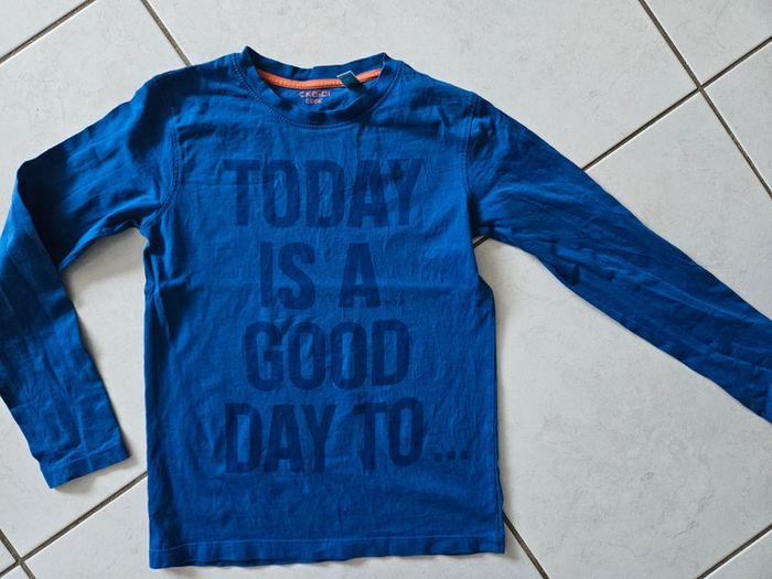 T-shirt ml garçon okaidi 10 ans FEM1 - photo numéro 2