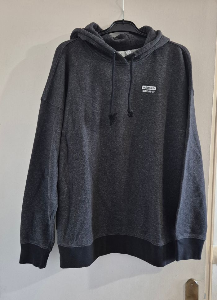 Sweat à capuche homme Adidas gris foncé Taille 38