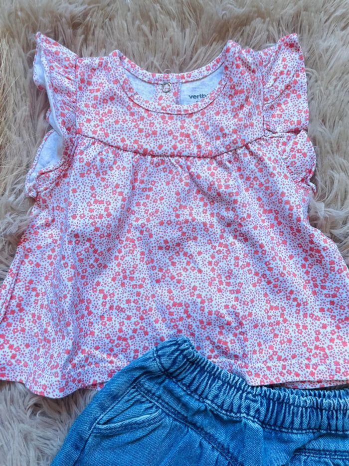 T-shirt + short en jean - photo numéro 2