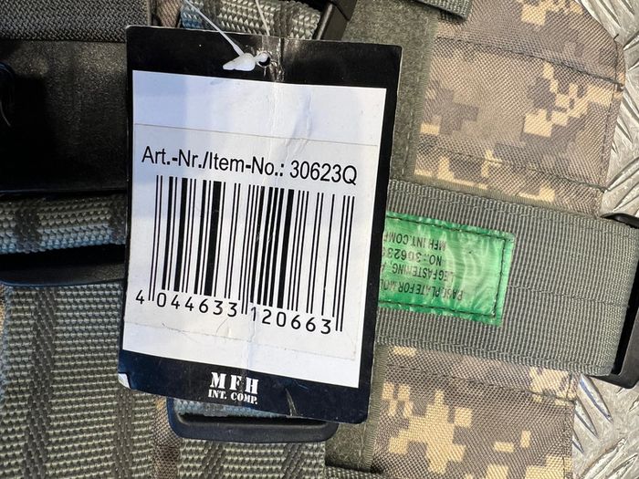 panneau de cuisse genou tactical molle mfh 30623q - photo numéro 2