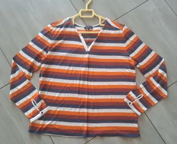 Pull léger à rayures Caroll Taille L