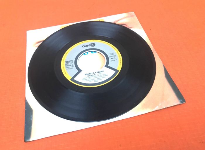 Vinyle 45 tours  Marc Lavoine   Même si   (1987)   AVREP 8885387 - photo numéro 3