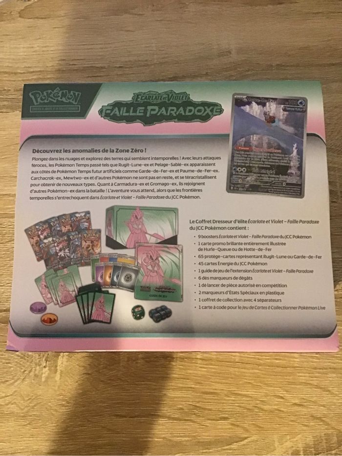 ETB cartes Pokémon faille paradoxe EV4 coffret dresseur d’élite boosters neuf - photo numéro 2
