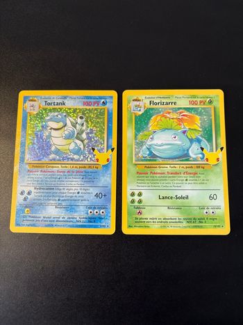 Carte Pokemon Tortank 2/102 Florizarre 15/102 Set de Base Célébrations EB7.5 25 ans Epée et bouclier