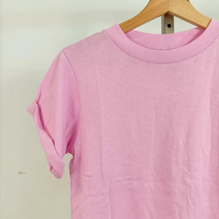 T-shirt rose uni – Topshop – Taille 34 (XS) A683 - photo numéro 3