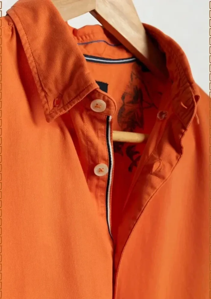 Chemise orange vif Marc O’Polo – Taille S - photo numéro 5