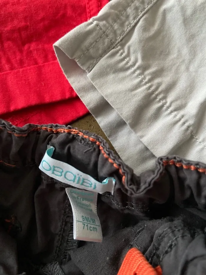 Lot de 5 shorts 9-12 mois été - photo numéro 2