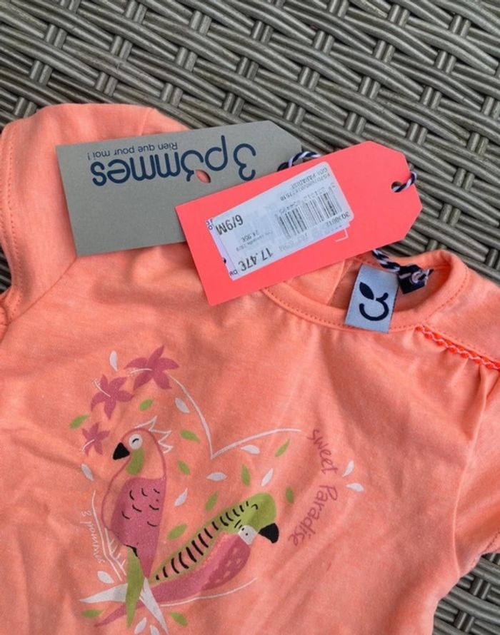 Robe 6 9 mois 3 pommes neuve - photo numéro 4