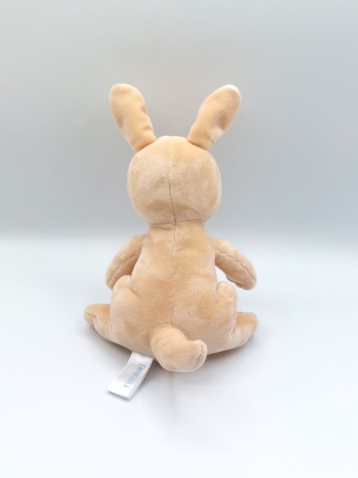 Peluche doudou kangourou beige ARTHUR ET LOLA blanc motif arc-en-ciel 22 cm état neuf - photo numéro 2