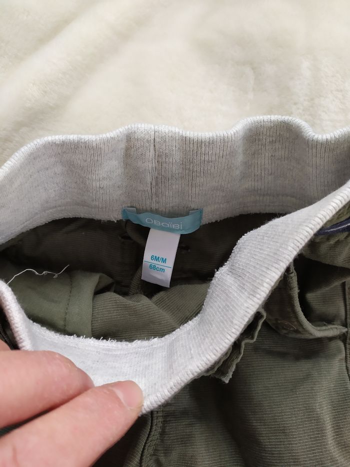 Pantalon kaki obaïbi 6 mois - photo numéro 4