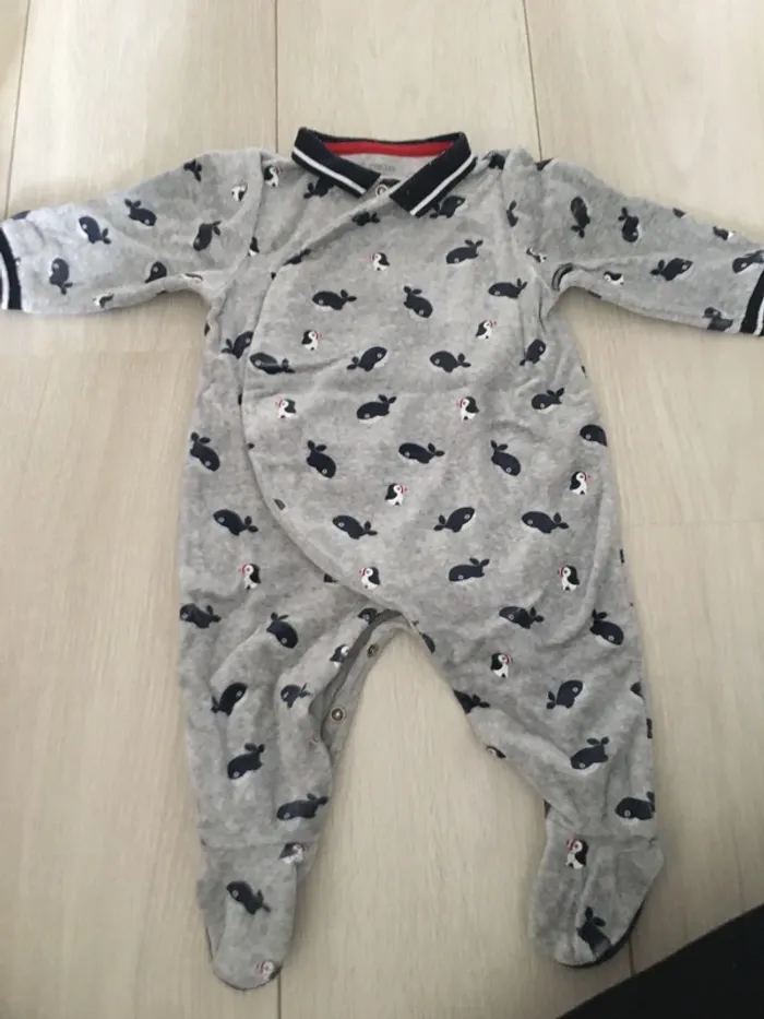 Pyjama velours 6 mois obaibi