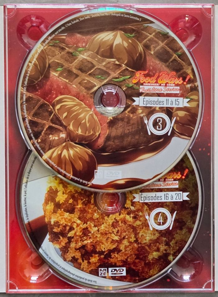 Food Wars Shokugeki No Soma (Troisième Service) Dvd d'occasion en très très bon état comme neuf - photo numéro 9