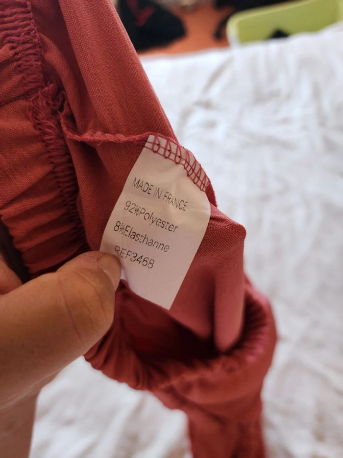 Pantalon à jambes larges / palazzo rose TU 36/40 - photo numéro 6