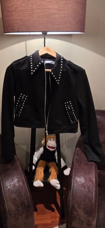Veste femme mi courte noire