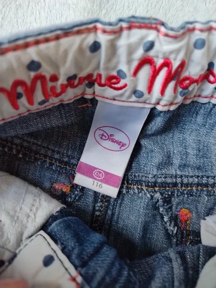 Jupe en jeans Minnie mouse en 100% coton - photo numéro 2