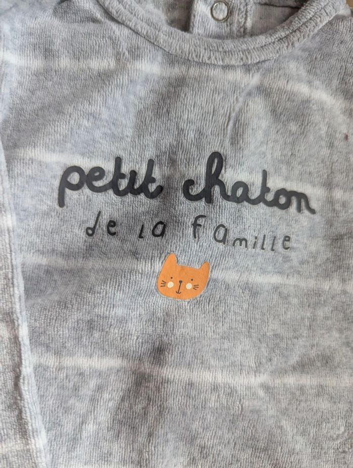 Pyjama Velours Kiabi 9 mois - photo numéro 2