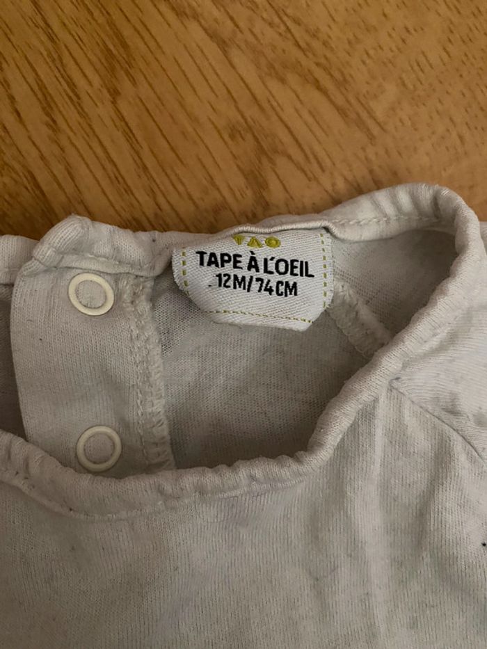T-shirt tape à l’œil 12 mois - photo numéro 3