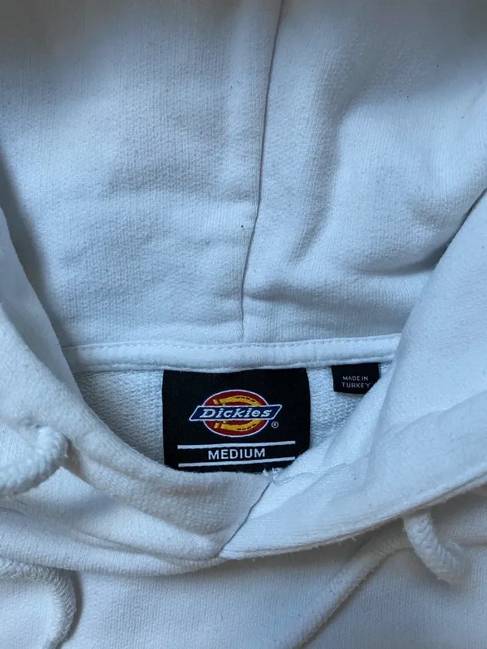 Sweat à capuche Dickies blanc - Taille M - Parfait état - photo numéro 5