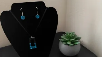 🍁 magnifique parure collier et boucles d'oreilles 🍁