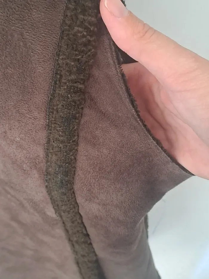 Veste effet Daim manches courtes marron Dorotennis Taille 42/44 - photo numéro 11