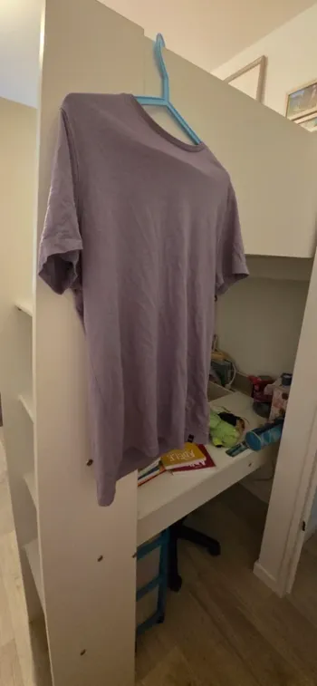 T-shirt homme violet