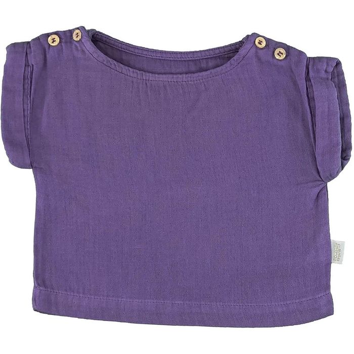 Poudre Organic Blouse à manches courtes 3 mois en coton bio
