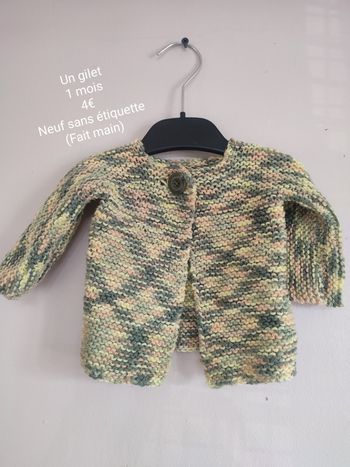 Gilet 1 mois neuf