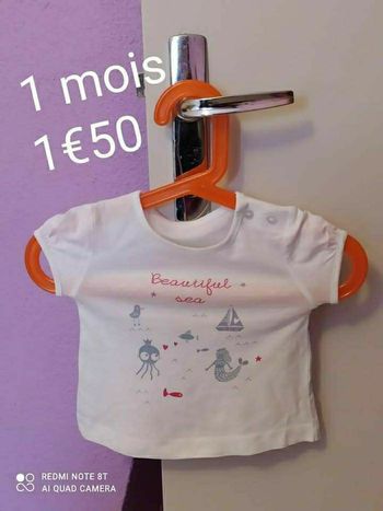 Tee-shirt Taille 1 mois