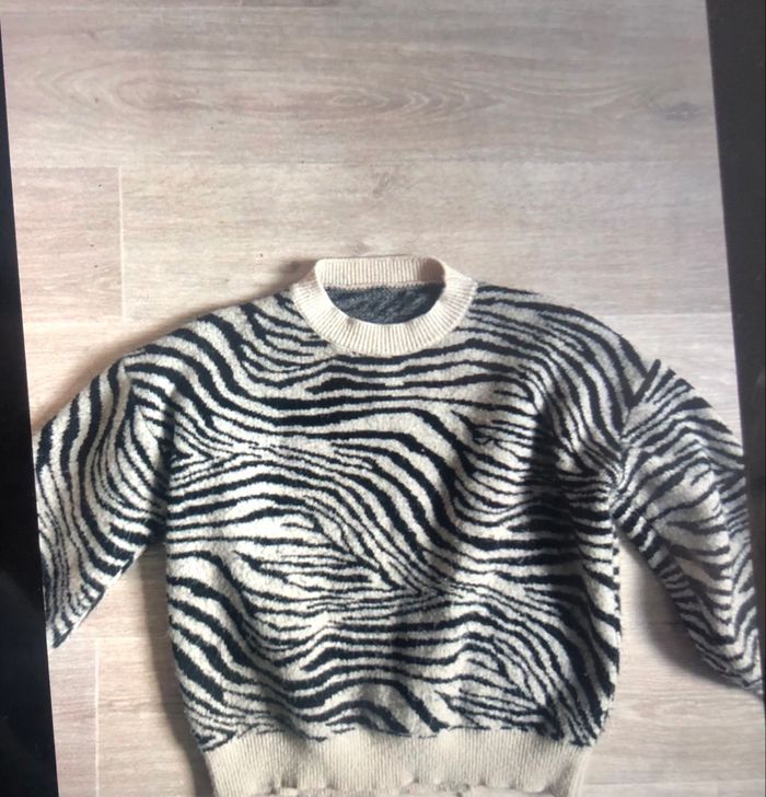 Pull imprimé zèbre XS H&M - photo numéro 2
