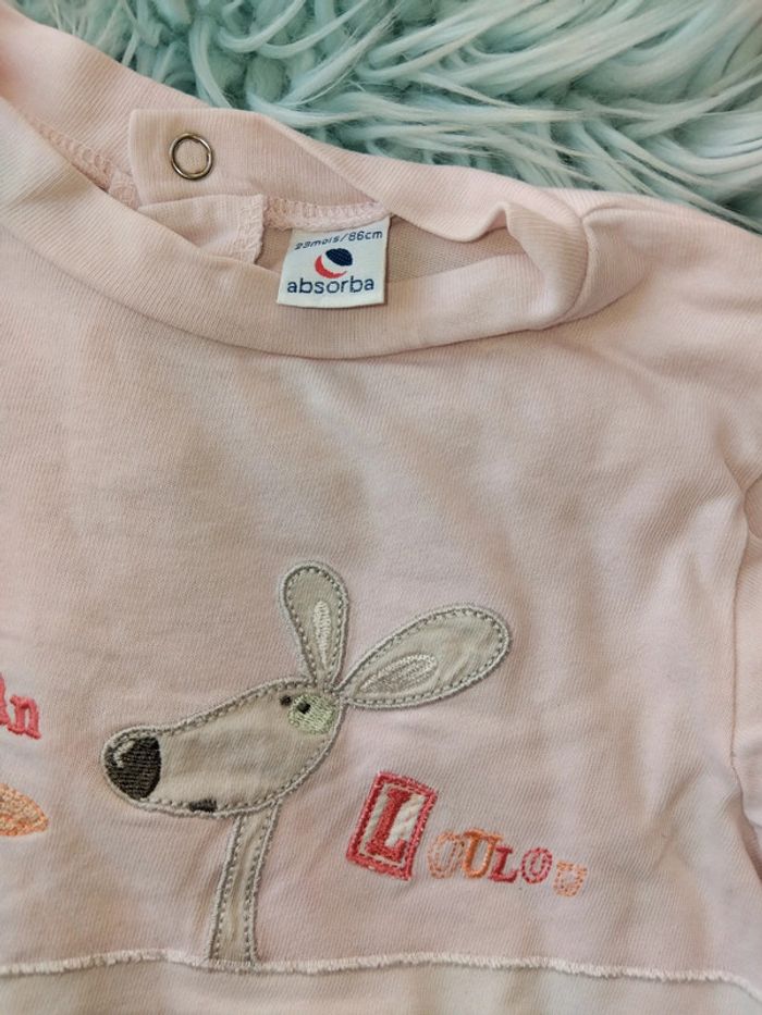 🍪 grenouillère légère fille absorba 24 mois - photo numéro 3