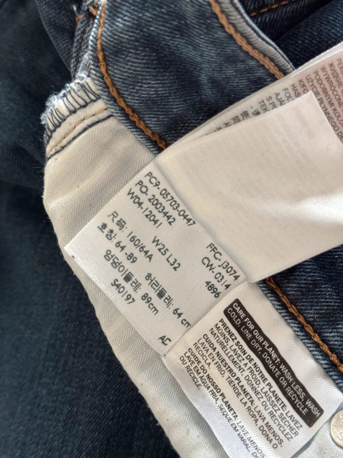 jean bleu foncé w 25 Demi Curve Modern Rise skinny levis - photo numéro 8