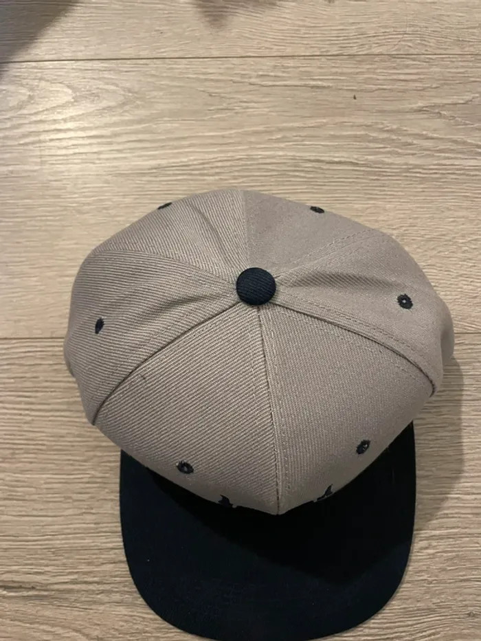 casquette style USA neuve skoll grise et bleu marine - photo numéro 3