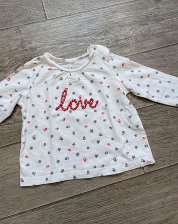 T-shirt manches longues In extenso 6 mois