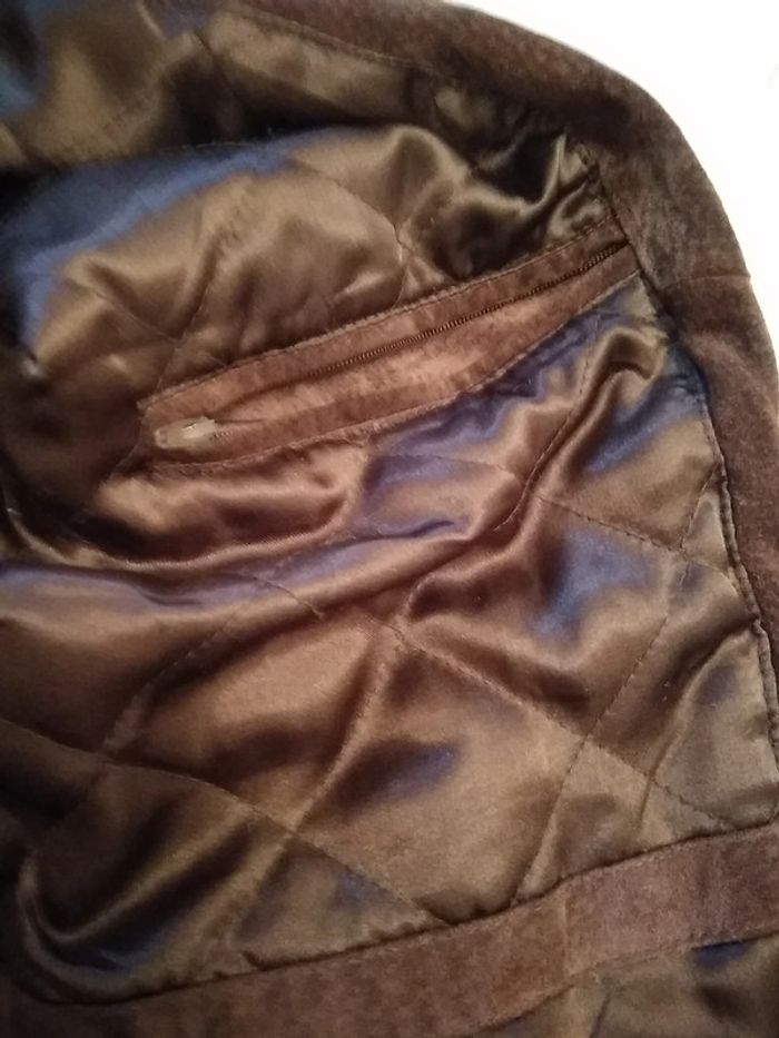 Veste en croûte de cuir marron - photo numéro 6